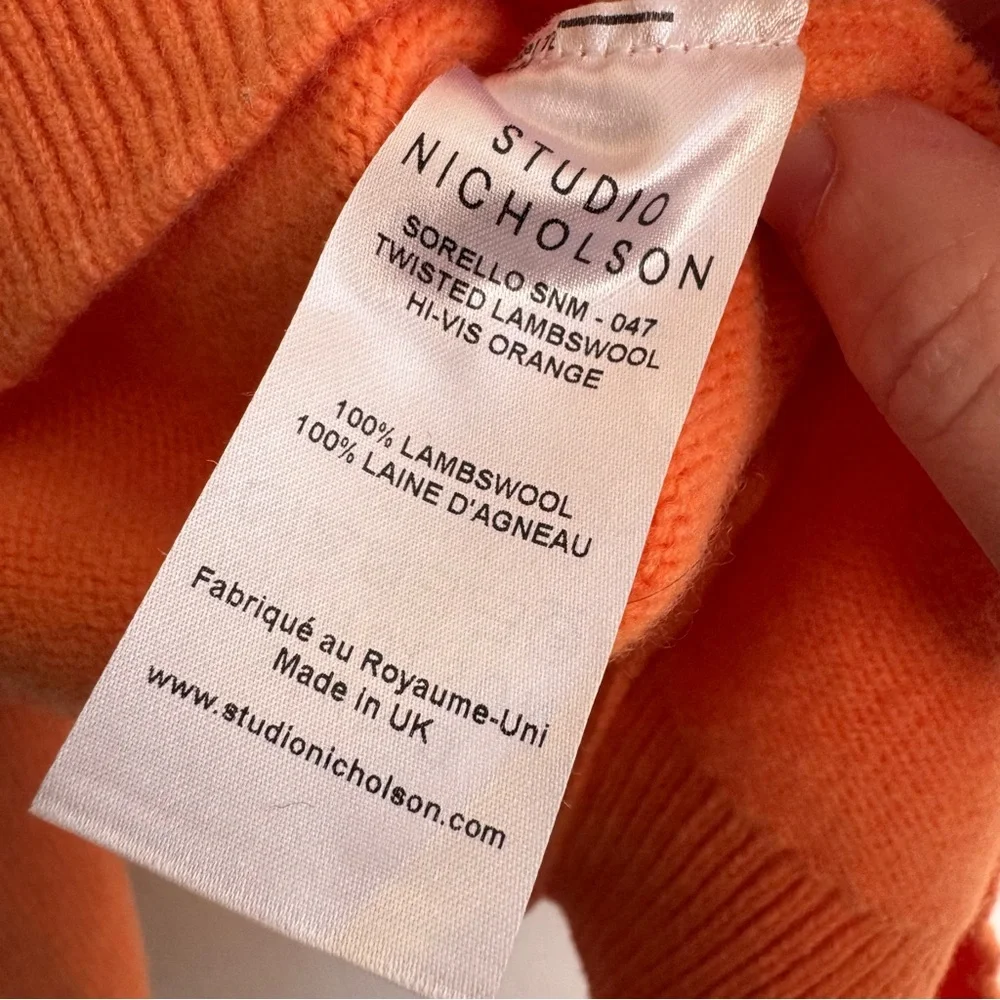 Studio Nicholson Sorello English Lambswool Crewneck Pullover Sweater - Picture 7 of 7